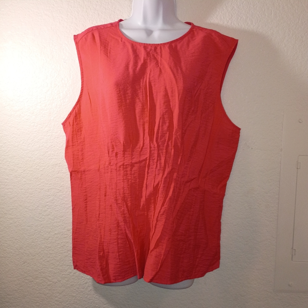 Anthropologie Coral Sleeveless Women's Top Size XL Lightweight Summer